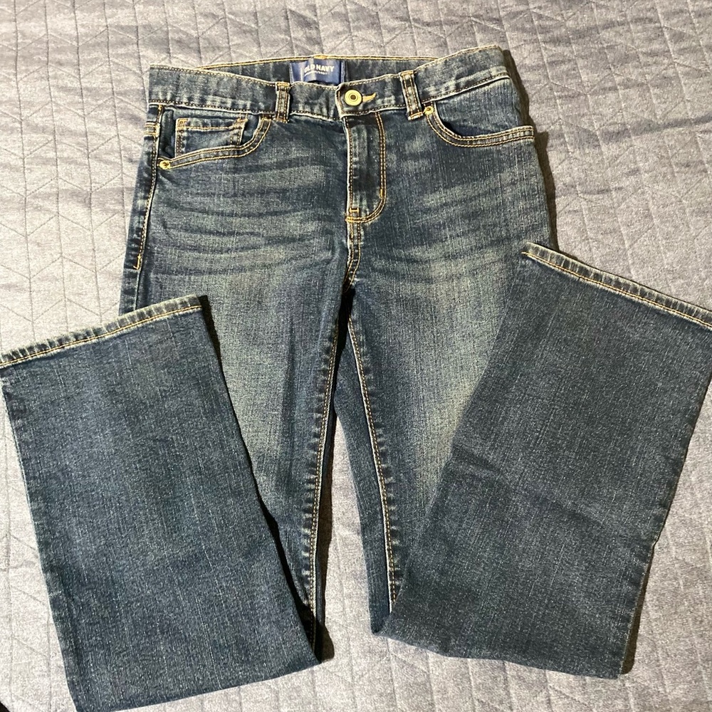 Old Navy Straight Droit Blue Jeans. Size 10